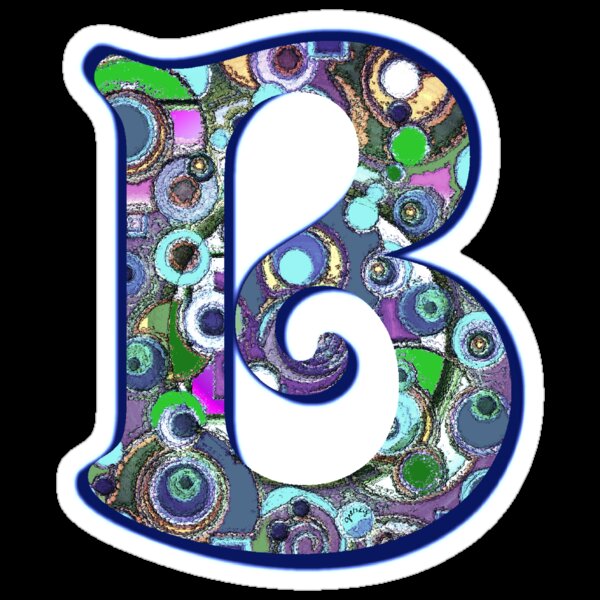 "The Letter B" Stickers By Gretzky | Redbubble