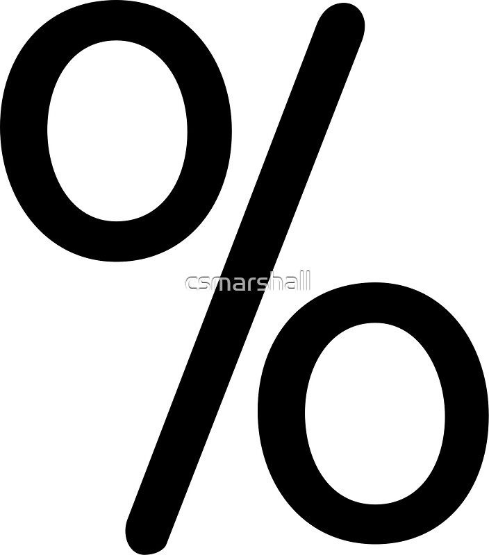 "Percent Sign" Stickers by csmarshall Redbubble