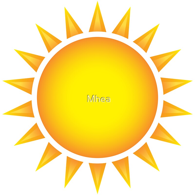"Sun sticker" Stickers by Mhea Redbubble
