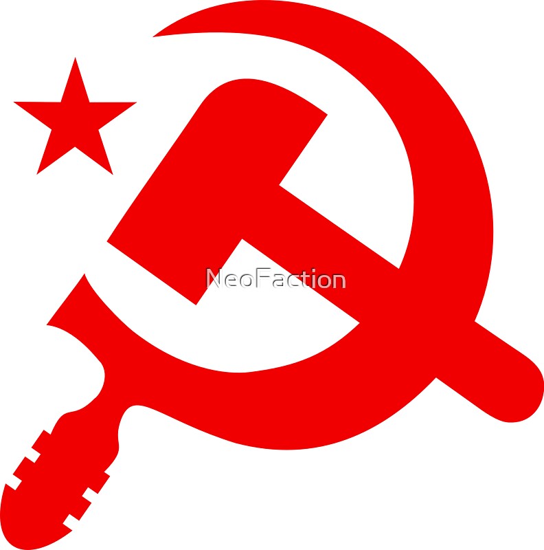 "Communist Hammer and Sickle Emblem" Stickers by NeoFaction | Redbubble