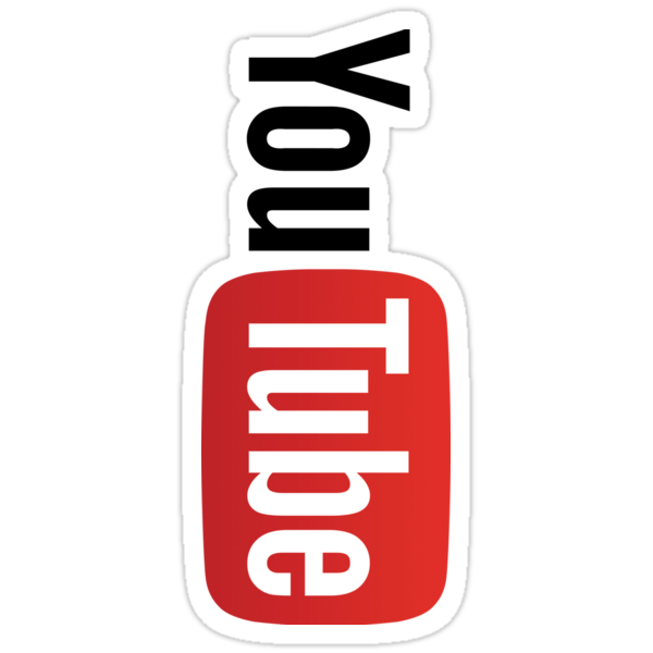 Youtube Logo Stickers By Futurism Redbubble