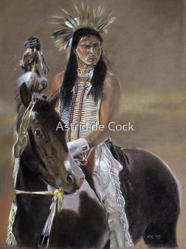Shoshone+Women's+Clothing Shoshone warrior in traditional clothing" Posters by Astrid de Cock ...