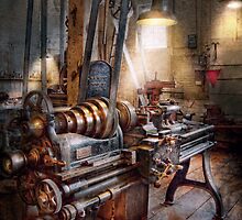 Machinist - Fire Department Lathe by Mike Savad