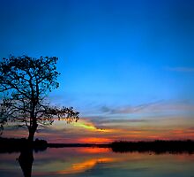 Sunset #3. Lake Gentry. by chris kusik