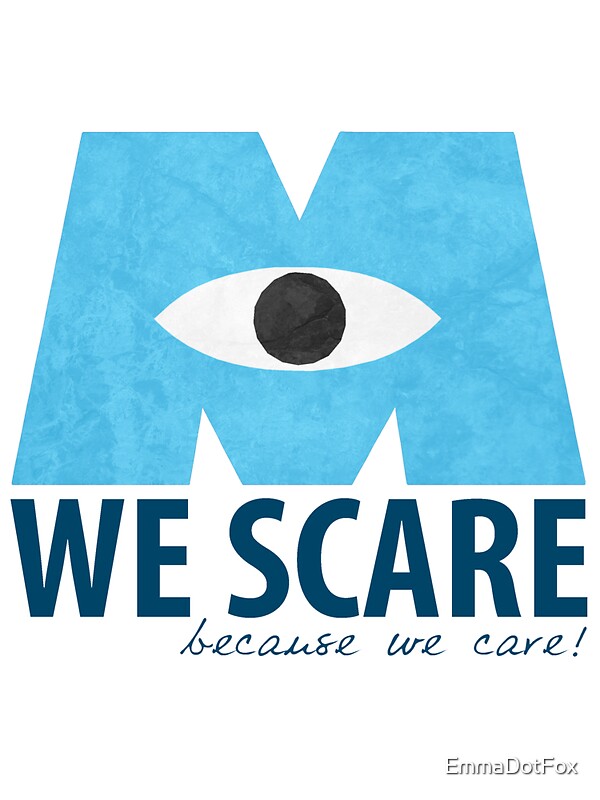 &quot;We Scare Because We Care!&quot; Stickers by EmmaDotFox Redbubble