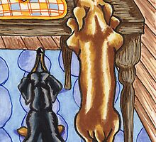 Dachshunds want a Cookie by offleashart