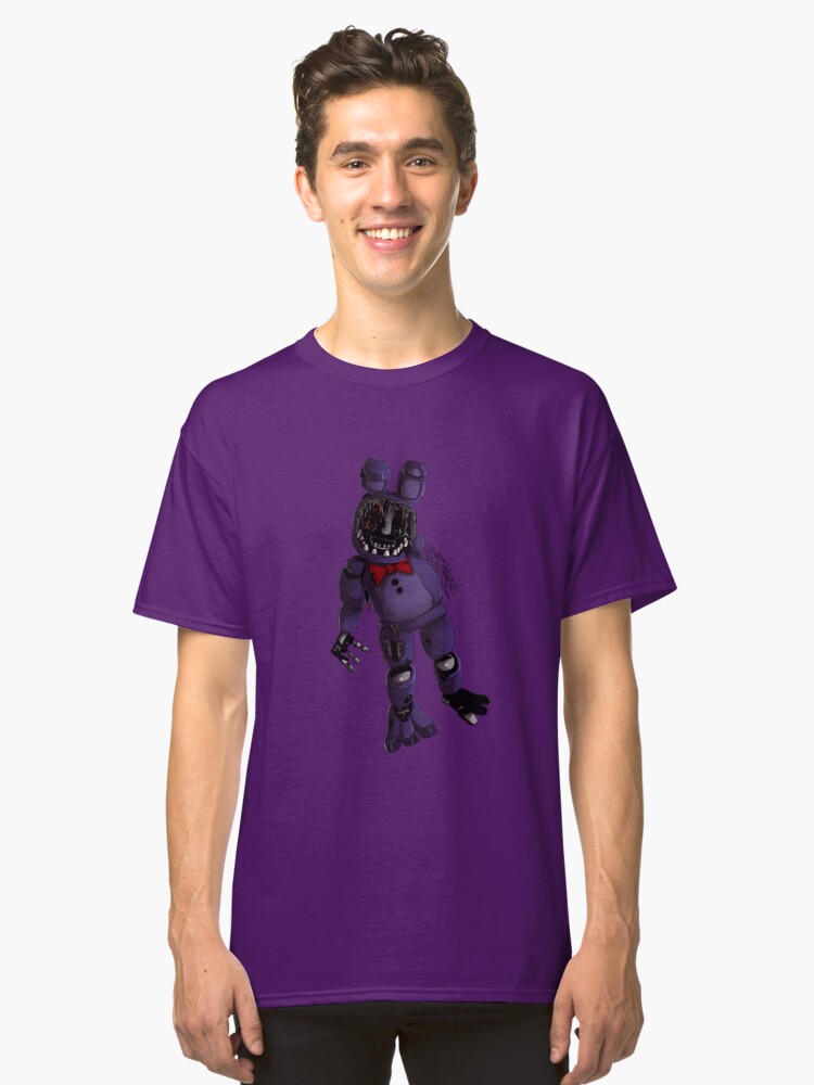 FNAF 2 Withered Bonnie Design Classic T Shirt By Ladyfiszi Redbubble