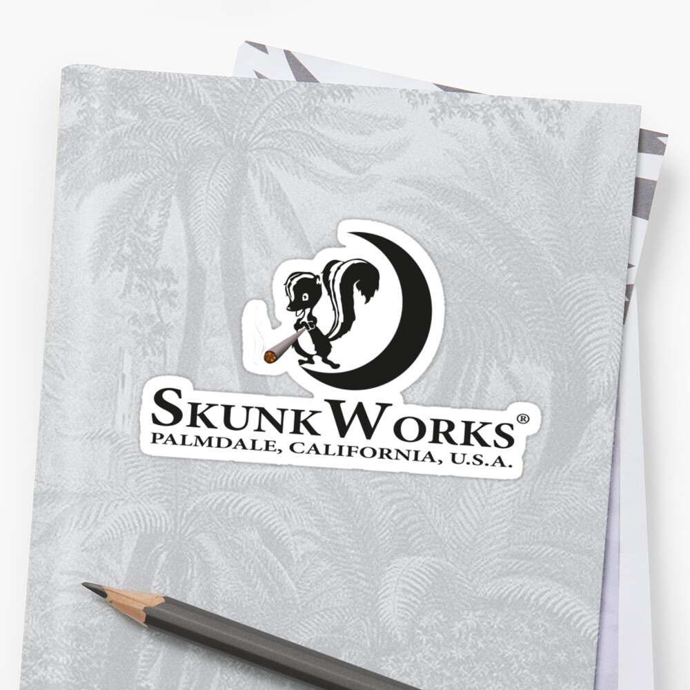 Skunk Works Sticker By Andiblair Redbubble