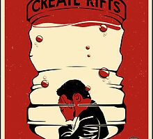 Loose Lips Creates Rifts by stevethomasart