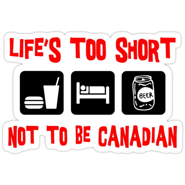 Funny Stickersshirts on Funny Canadian T Shirt  Stickers By Holidayt Shirts   Redbubble