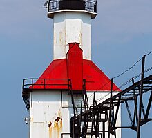 St. Joseph Lighthouse, Lake Michigan by Kenneth Keifer