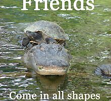"Friends come in all shapes and sizes" by Carter L. Shepard by echoesofheaven