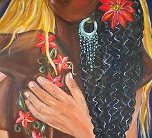 "Forever Yours" - Detail - Interracial Lovers Series by Yesi Casanova