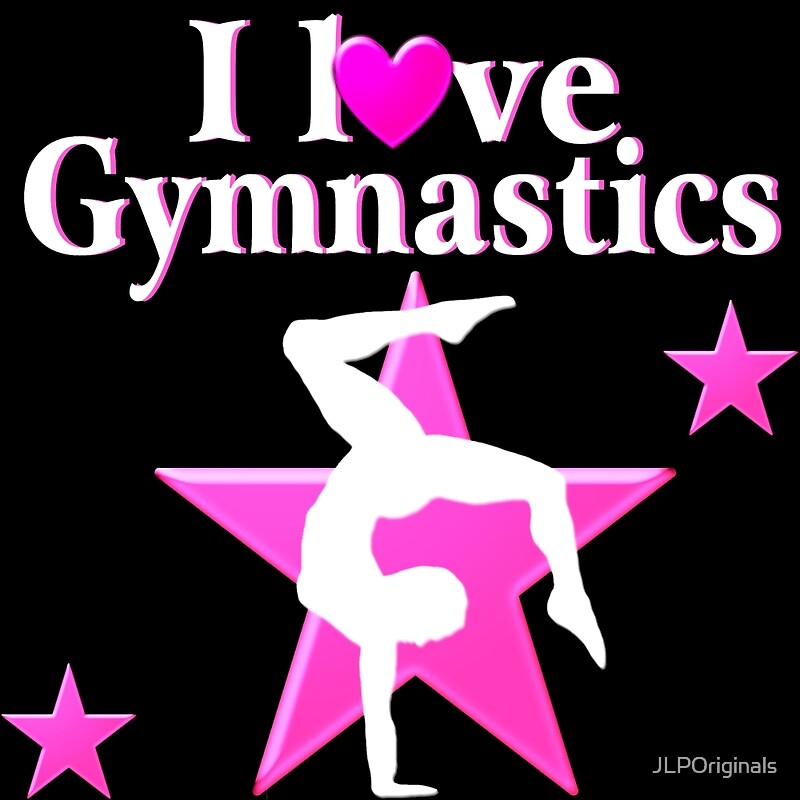 "PRETTY PINK I LOVE GYMNASTICS DESIGN" Posters by JLPOriginals Redbubble