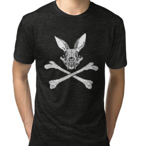 bunny with bones shirt