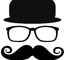 Invisible man with a big mustache by nadil