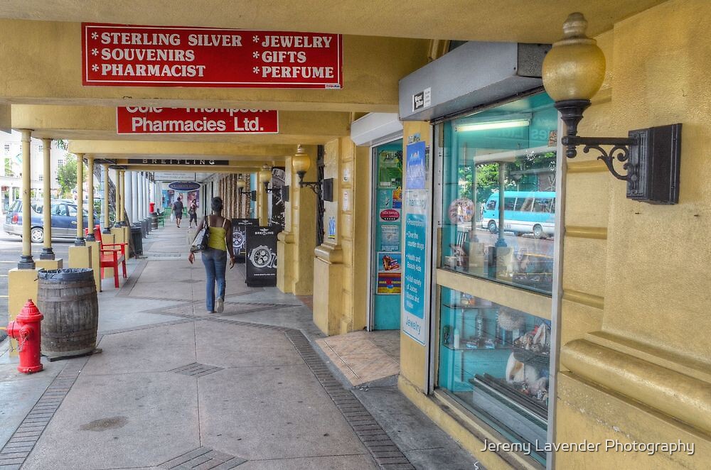 Shopping On Bay Street In Downtown Nassau The Bahamas By Jeremy