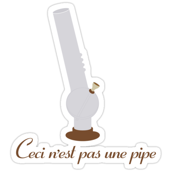 "Ceci n�est pas une pipe" Stickers by scoundrel Redbubble