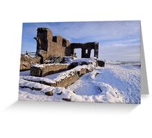Kendal Castle in Winter Greeting Card