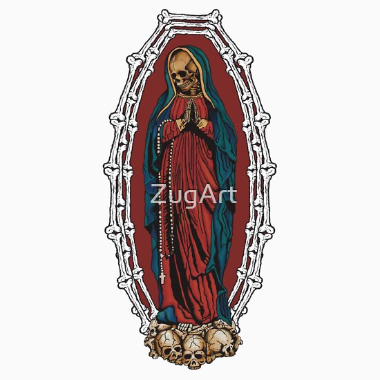 "Santa Muerte" Stickers by ZugArt | Redbubble
