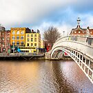 Ha'penny Bridge - Dublin Ireland by Mark Tisdale