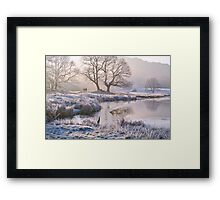 Frosty morning at the River Brathay - The Lake District Framed Print