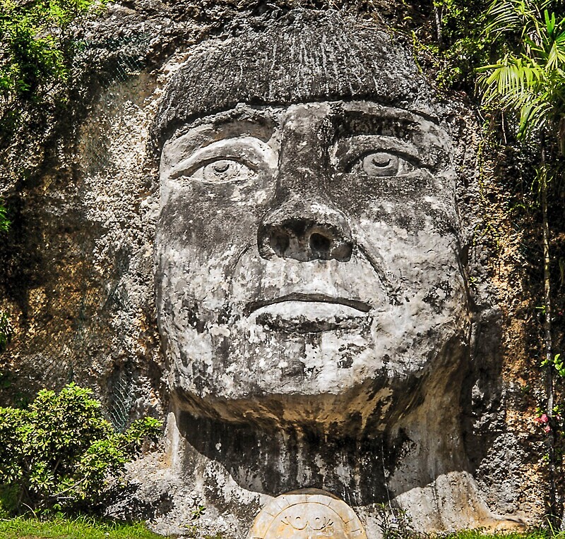 "Tainos rock carving, Puerto Rico by Michael DeJesus" by JAYNEDEJESUS