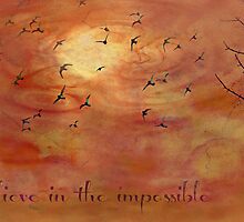 Believe in the impossible - greeting card by Scott Mitchell