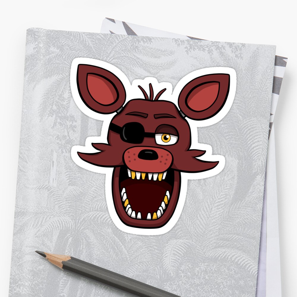 Five Nights At Freddy S Fnaf Foxy Stickers By Kaiserin Redbubble