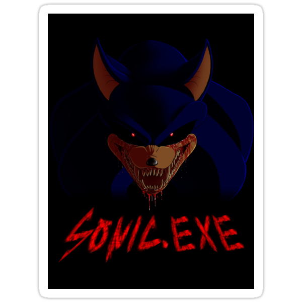 Sonicexe Shirt Stickers By Ssf13 Redbubble 