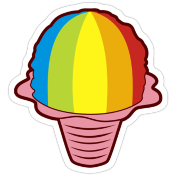 "Hawaiian Shave Ice" Stickers by ottou812  Redbubble