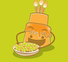 A very Hungry Birthday cake by jazzydevil