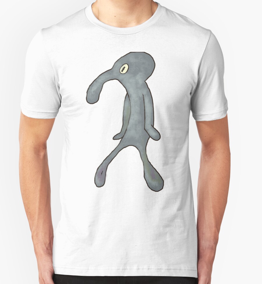 squidward art shirt
