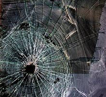 Bullet Hole Landscape Abstract by BavosiPhotoArt