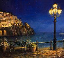Summer Evening in Amalfi by kirilart