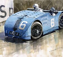 Bugatti Type 32 Tank 1923 French GP by Yuriy Shevchuk