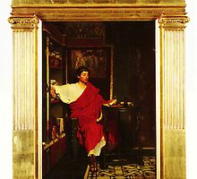 A Roman Scribe Writing Dispatches by Sir Lawrence Alma Tadema by Adam Asar