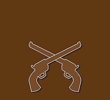 Guns pistols shooters crossed gunslinger by jazzydevil