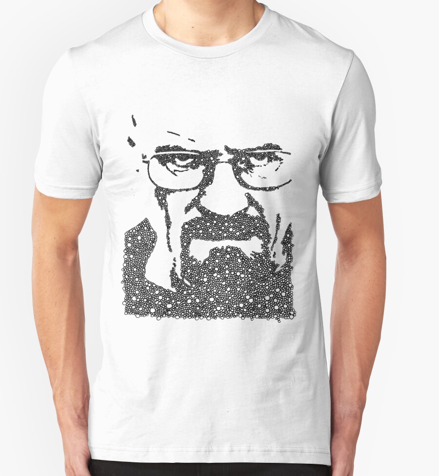 walter white blue shirt