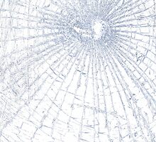 Broken Glass 2 iPhone White by Brian Carson
