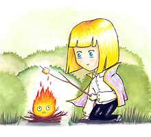 Roasting Marshmallows by FluffyBusStudio