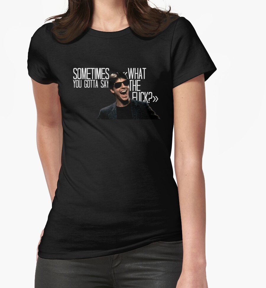 Risky Business “what The Fuck” Womens Fitted T Shirts By Thecruiseshop Redbubble