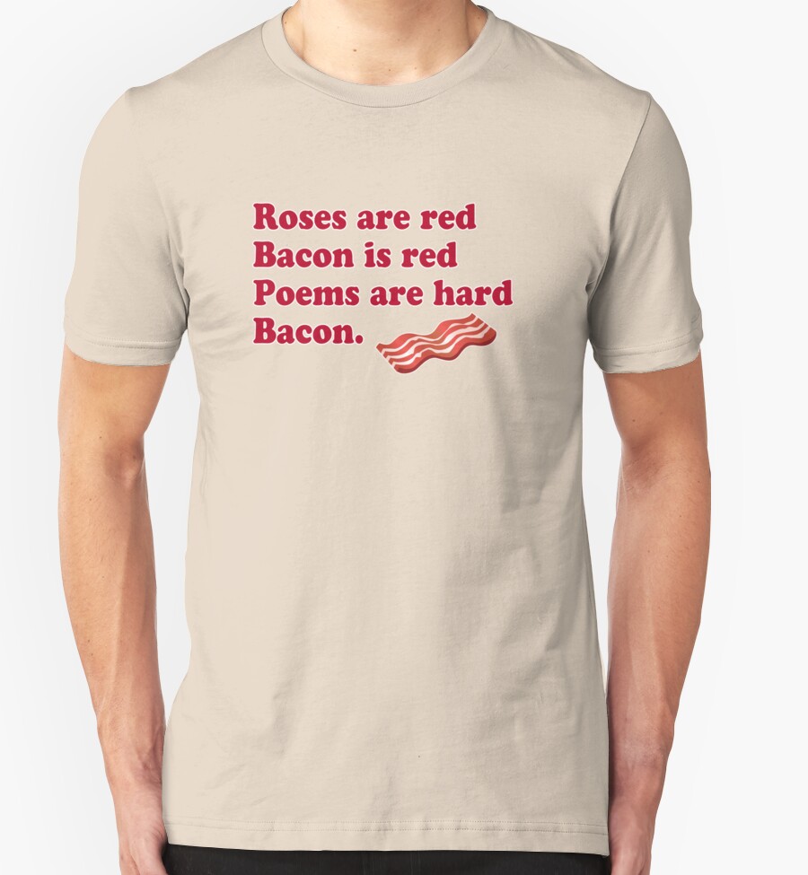 bacon red shirt
