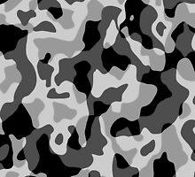 Grey Camouflage Army Military Pattern by BluedarkArt