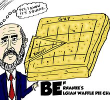 Ben Bernanke's Belgian Waffle Pie Chart by Binary-Options
