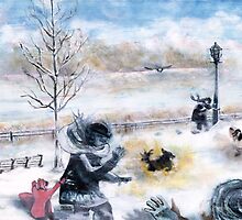 Snowdown in Quebec. Drama under foot. by F.A. Moore
