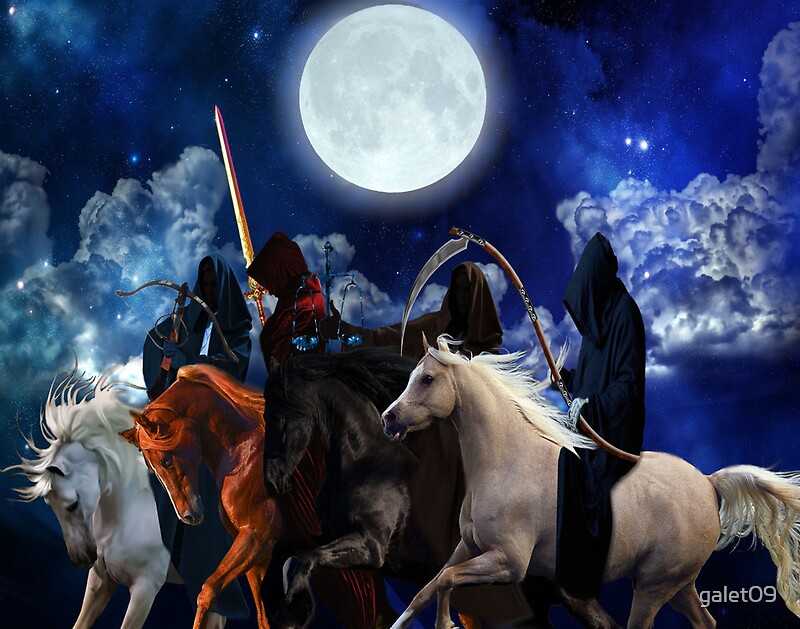 "Four Horsemen Of The Apocalypse Poster" By Galet09 | Redbubble