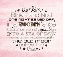 Winkin Blinkin and Nod – 2:3 – Pink by Janelle Wourms