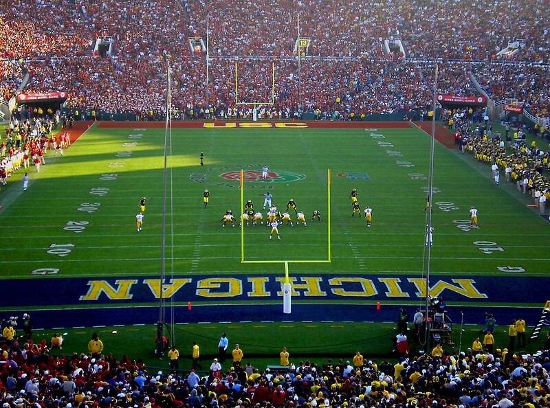 "ROSE BOWL JANUARY 2007 MICHIGAN vs. USC PASADENA CALIFORNIA" Photographic Prints by