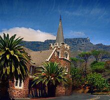 Table Mountain seen from the Gardens, S.Africa by Johanna26